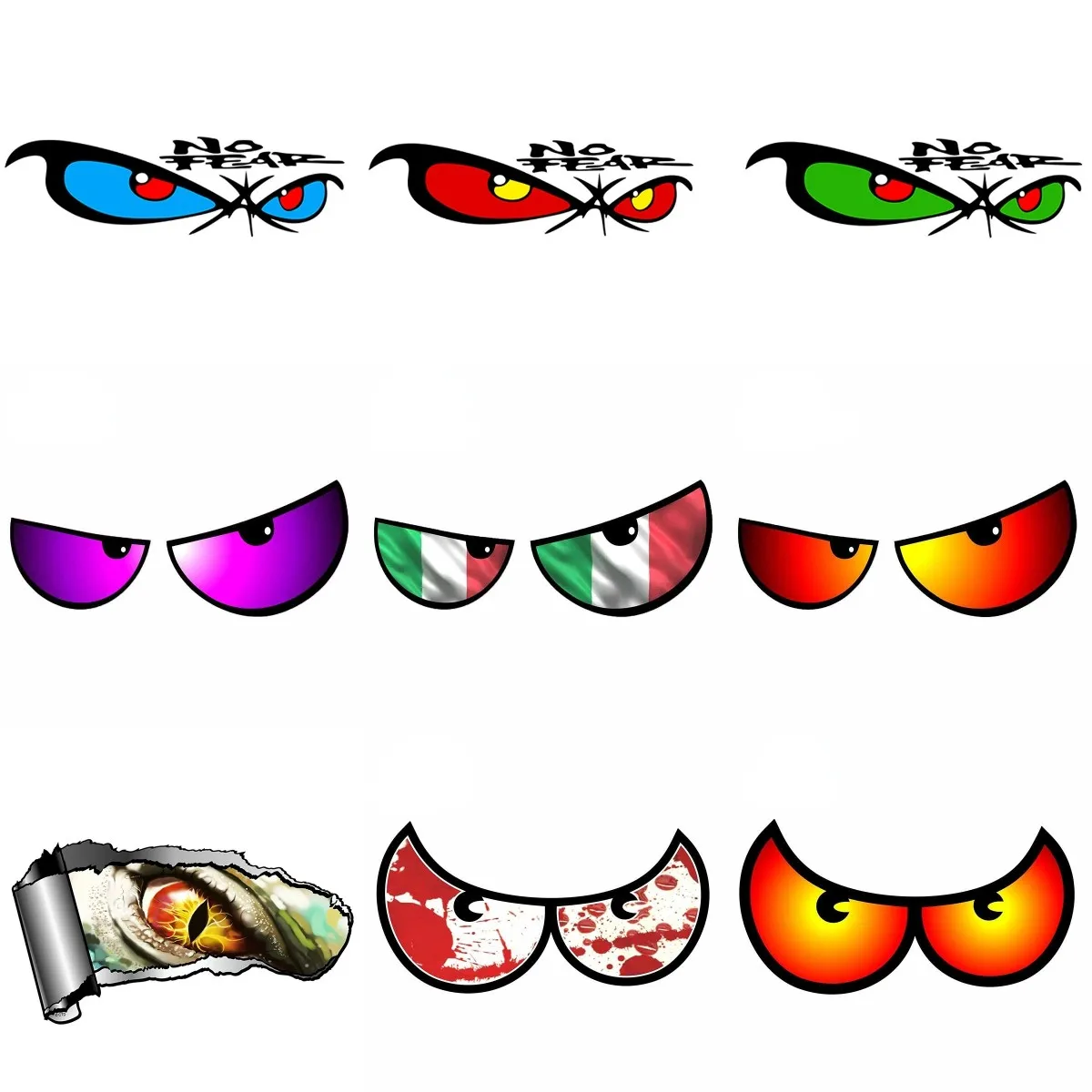 Car Accessories Evil Eye - Evil Eyes креативные персонализированные водонепроницаемые наклейки