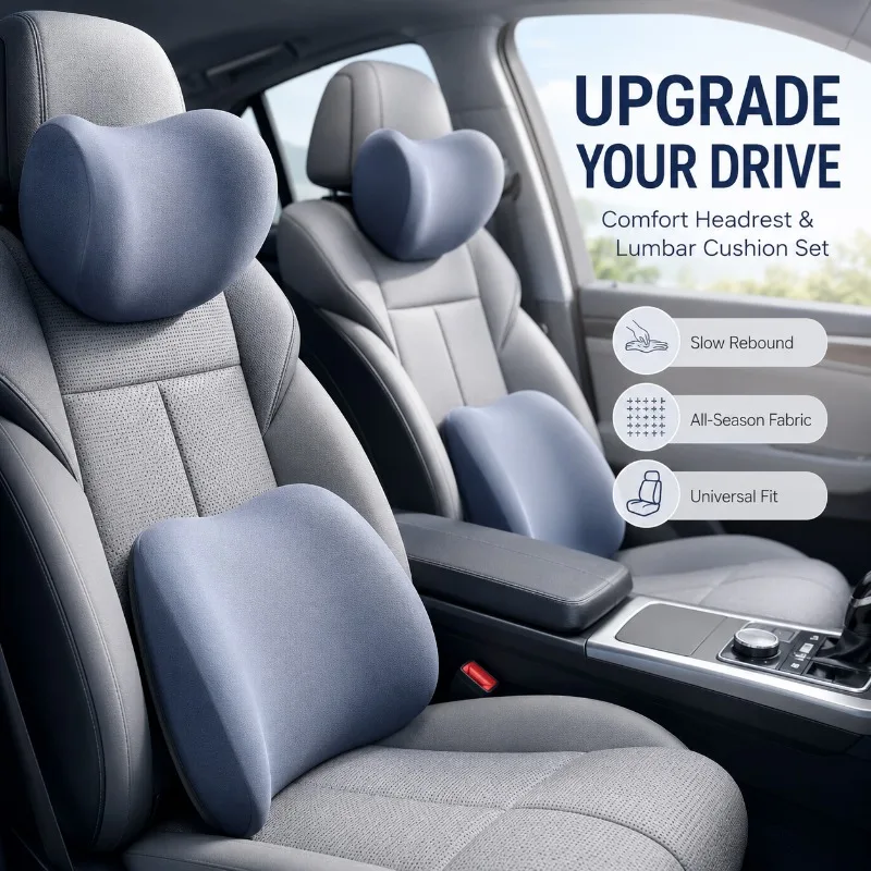 Car Seat Cushion Memory Foam - Подушка для шеи в автомобиль из