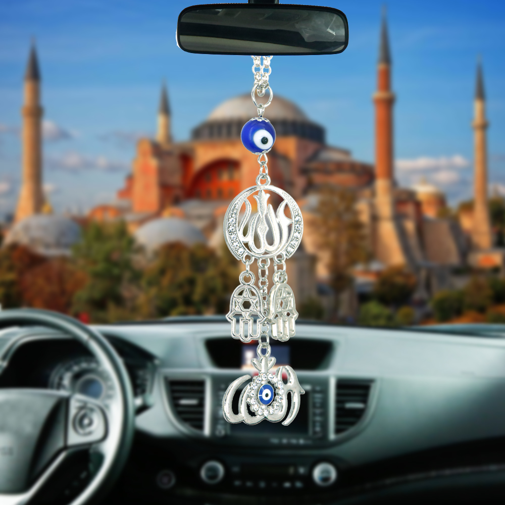 Car Accessories Evil Eye - Интерьер автомобиля, ислам, мусульманский Аллах, Хамса,