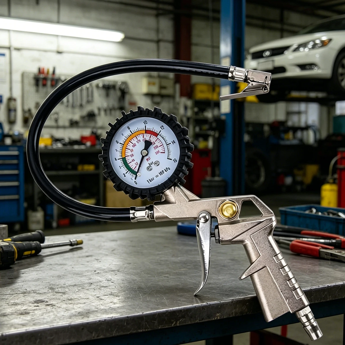 Car Accessories Job - Манометр для шин, инструмент для подкачки