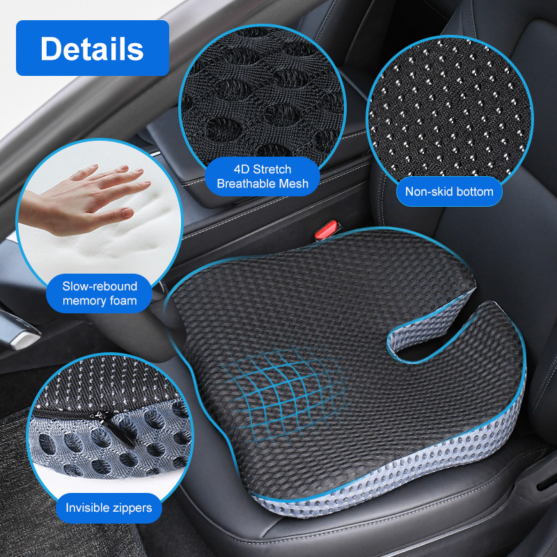 Эргономичная клиновидная подуш – обзор и цена Car Seat Cushion Memory Foam