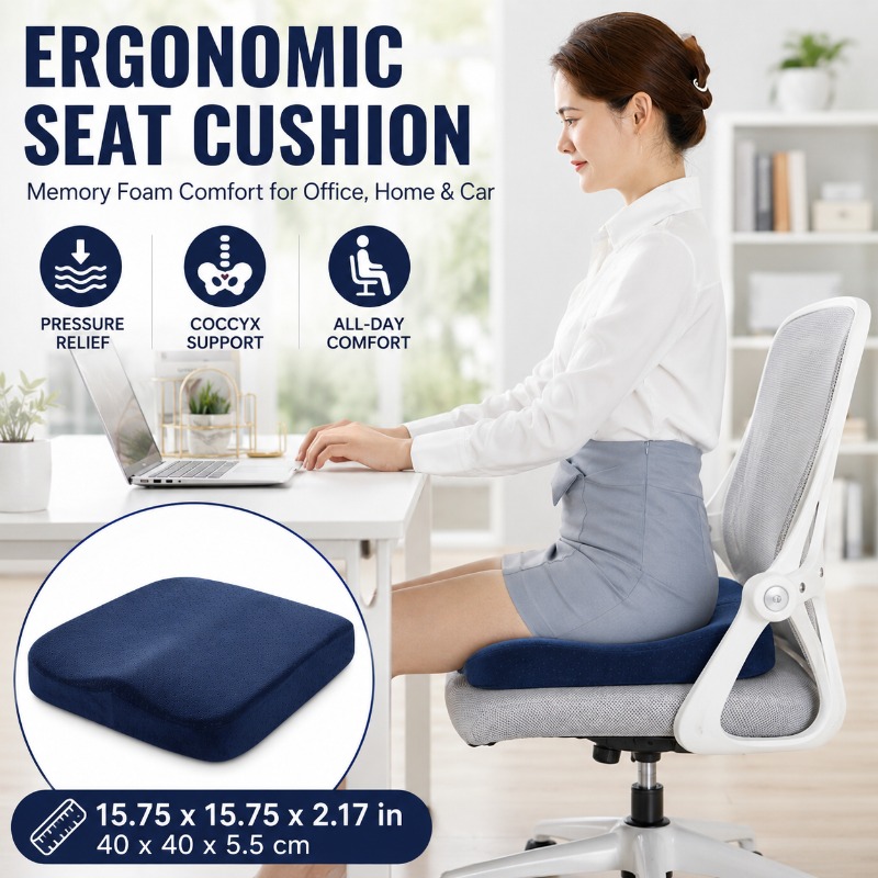 Толстая подушка для стула из п – обзор и цена Car Seat Cushion Memory Foam