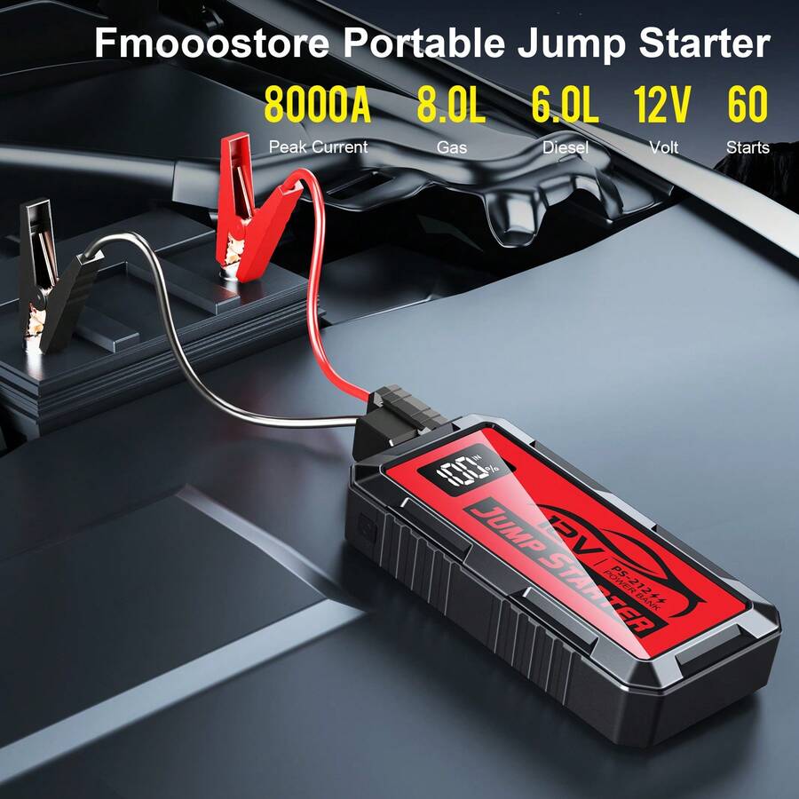 Автомобильное пусковое устройс – обзор и цена Portable Jump Starter