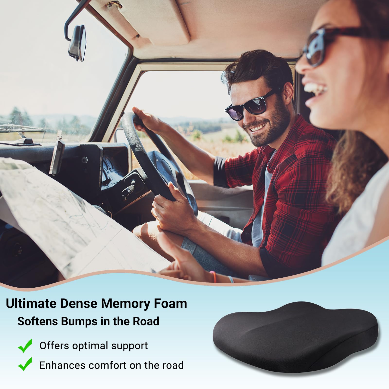 1 шт., подушка для медленного  – обзор и цена Car Seat Cushion Memory Foam