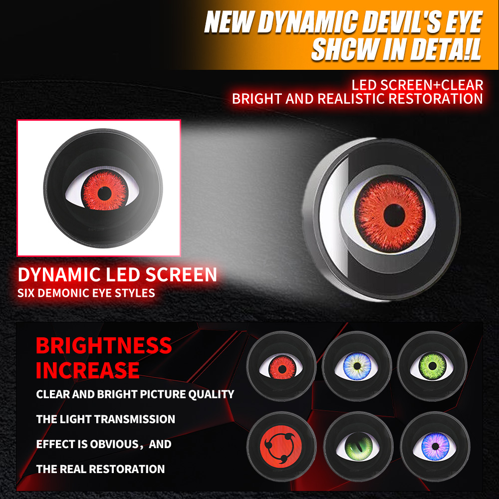 Светодиодная фара Demon Eyes с – обзор и цена Car Accessories Evil Eye